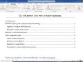 Il sommario di un documento su strumenti per lo smart working, con voci come webcam e Logitech.