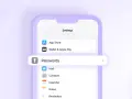 Schermata impostazioni iPhone con evidenziata la voce "Password" per gestire le password salvate.
