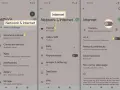 Impostazioni del telefono: "Rete e Internet" e "Hotspot & tethering".