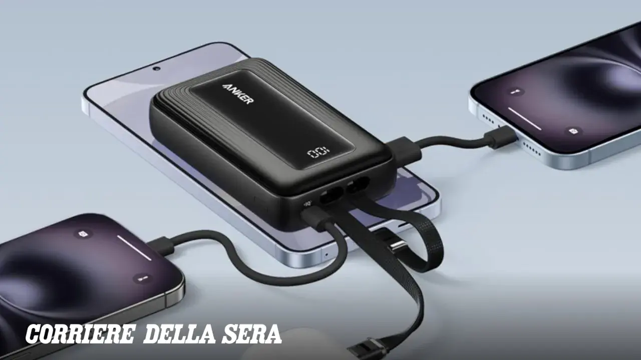 Un power bank Anker ricarica due smartphone contemporaneamente. Utile per sapere cos'è e come funziona.