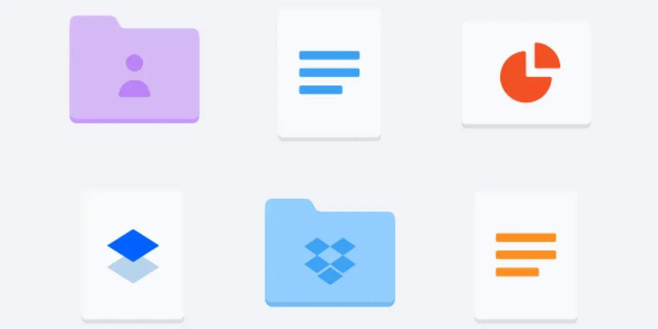 Icone di cartelle e documenti. Impara come comprimere una cartella per organizzare i tuoi file.