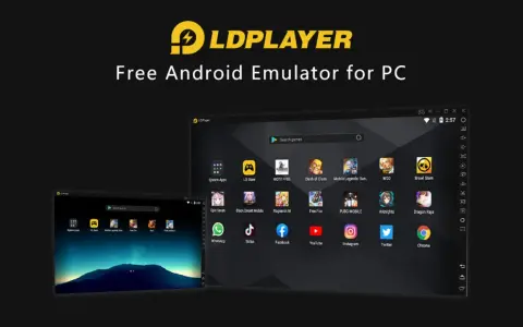 LDPlayer, un emulatore Android gratuito per PC, mostra un'interfaccia con icone di giochi popolari come PUBG MOBILE e Brawl Stars.