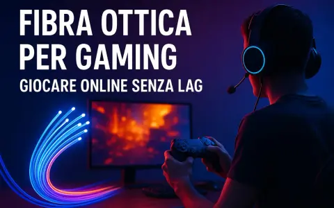 Ragazzo con cuffie e controller gioca online senza lag. Scopri quanti mbps servono per una connessione ottimale.