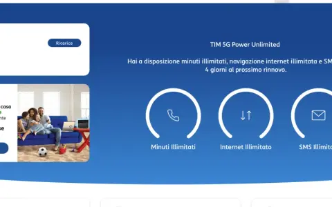 Offerta TIM 5G Power Unlimited con minuti, internet e SMS illimitati. Scopri come si possono avere due SIM con lo stesso numero.
