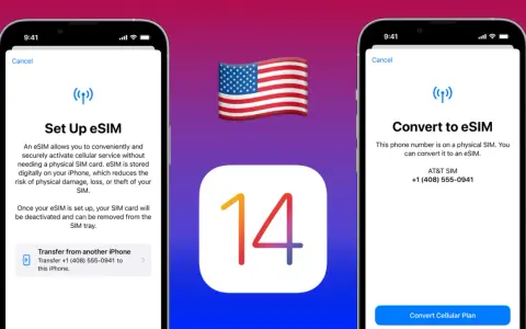 Guida per trasferire eSIM da iPhone a iPhone, con opzione per convertire SIM fisica in eSIM.
