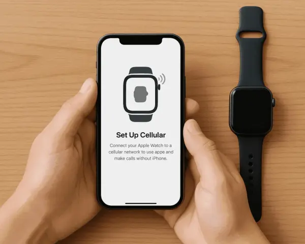 Configurazione cellulare per Apple Watch con eSIM. Connetti l'Apple Watch alla rete per chiamare senza iPhone.