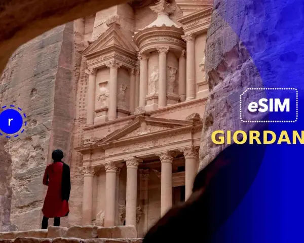 Petra, Giordania: esplora la meraviglia antica con internet sempre connesso. eSIM per un viaggio senza pensieri.