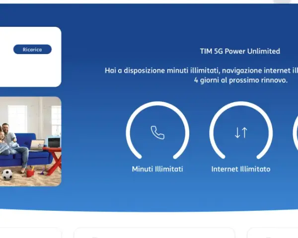Offerta TIM 5G Power Unlimited con minuti, internet e SMS illimitati. Scopri come si possono avere due SIM con lo stesso numero.