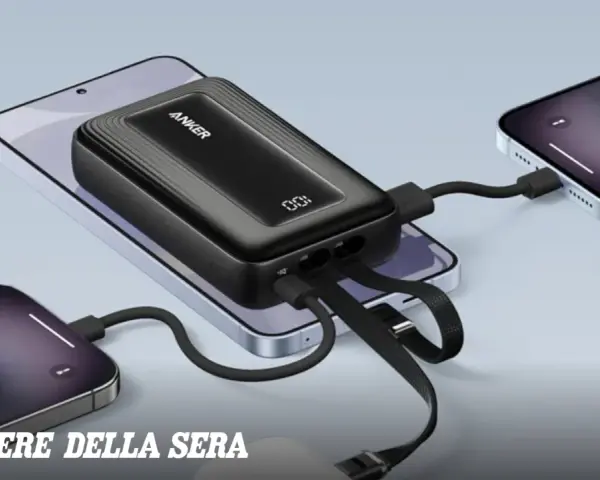 Un power bank Anker ricarica due smartphone contemporaneamente. Utile per sapere cos'è e come funziona.