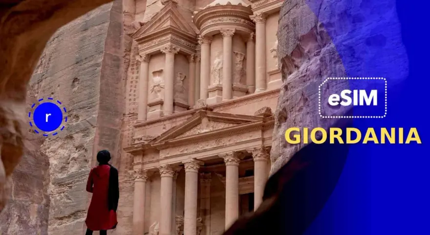 Petra, Giordania: esplora la meraviglia antica con internet sempre connesso. eSIM per un viaggio senza pensieri.