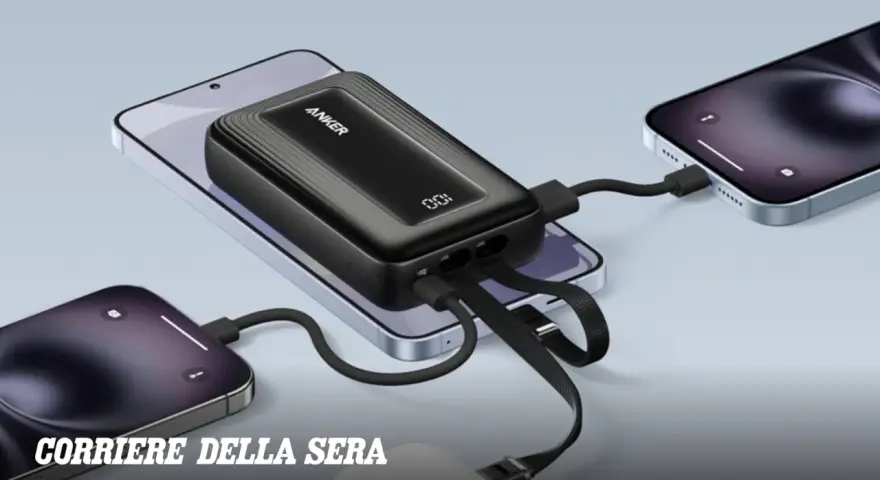 Un power bank Anker ricarica due smartphone contemporaneamente. Utile per sapere cos'è e come funziona.