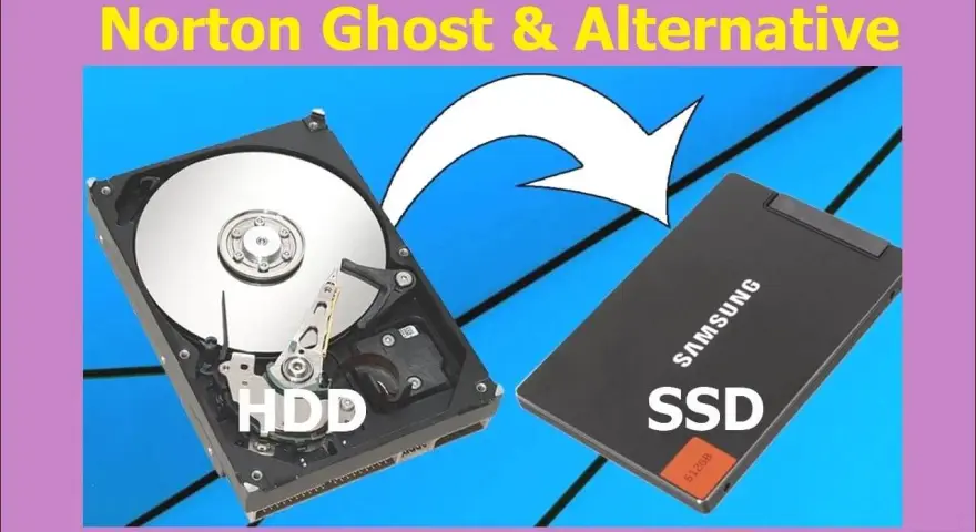 Guida per clonare HDD su SSD con Norton Ghost e alternative. Un HDD e un SSD Samsung affiancati.