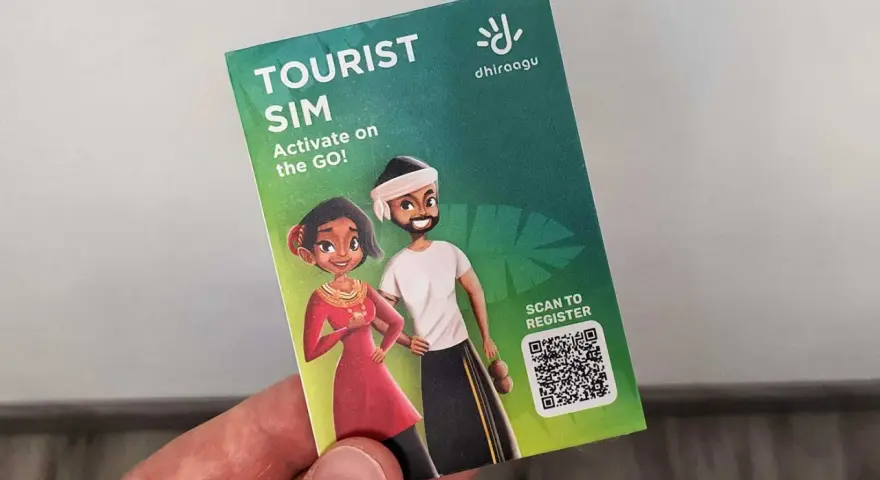 Scheda SIM turistica Dhiraagu per internet alle Maldive. Attiva subito per restare connesso durante la tua vacanza.