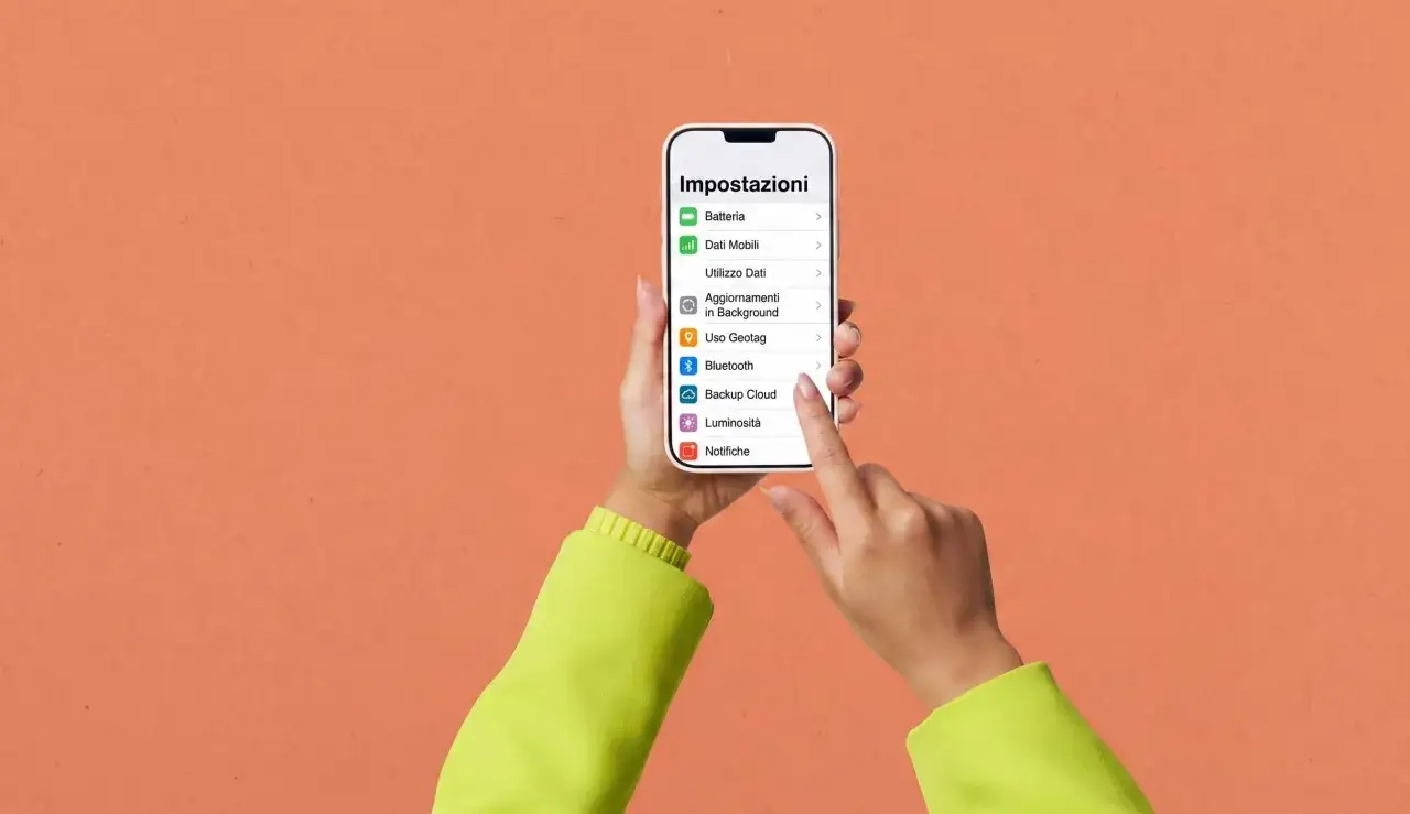 Impostazioni del telefono: tocca 