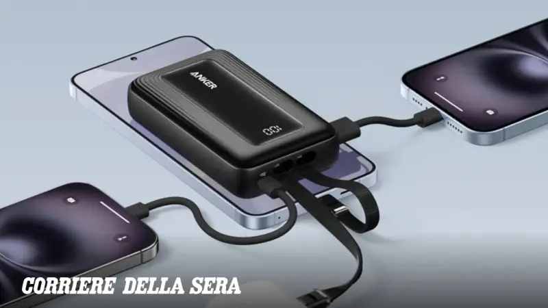 Un power bank Anker ricarica due smartphone contemporaneamente. Utile per sapere cos'è e come funziona.